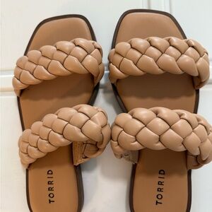 Torrid Women's Tan Braided Sandals